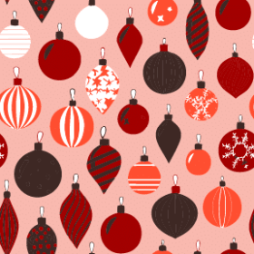 Vintage Joy Ornaments - Peppermint Twist