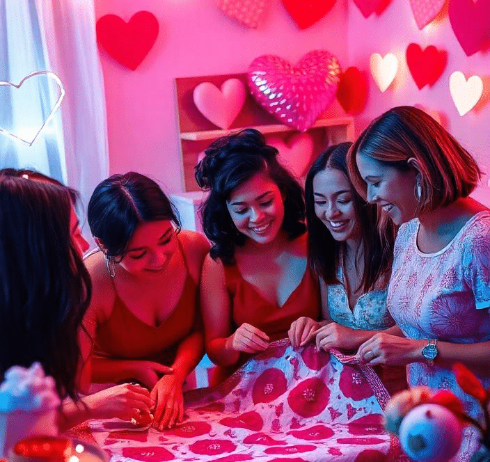 Ai generated Galentines Quilting photo